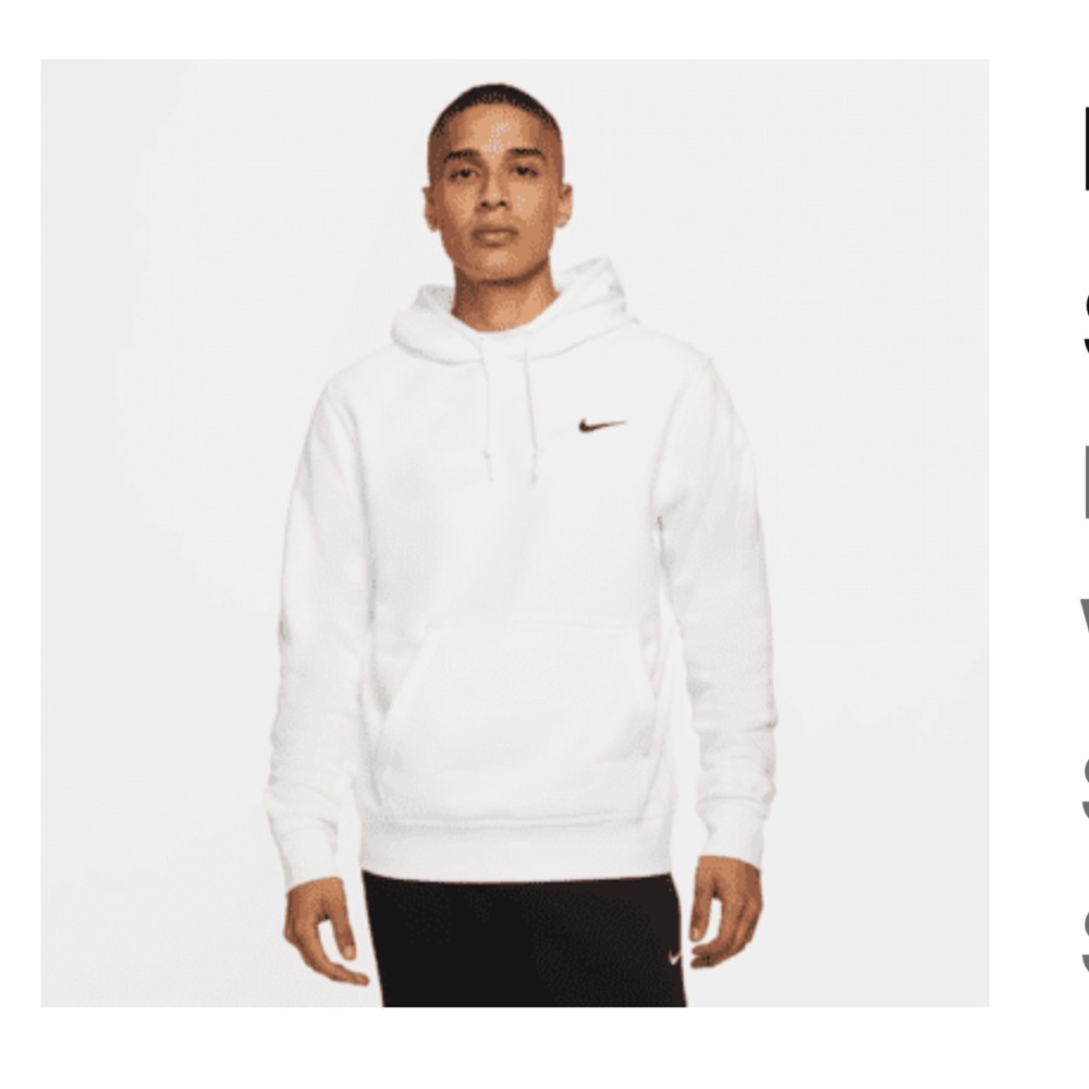 Nike Men's Classic White Hoodie